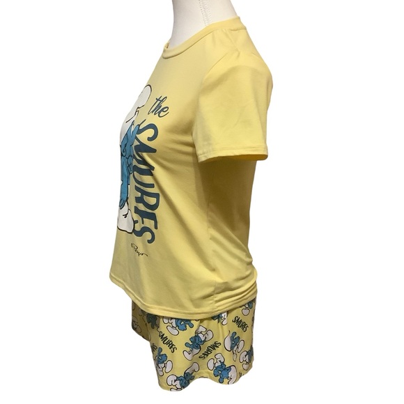 THE SMURFS T-SHIRT & SHORTS PAJAMA SET/ Size S - Picture 2 of 10